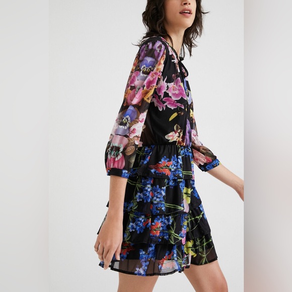 Desigual Orchid Dress by Christian Lacroix - Size M - Picture 2 of 12